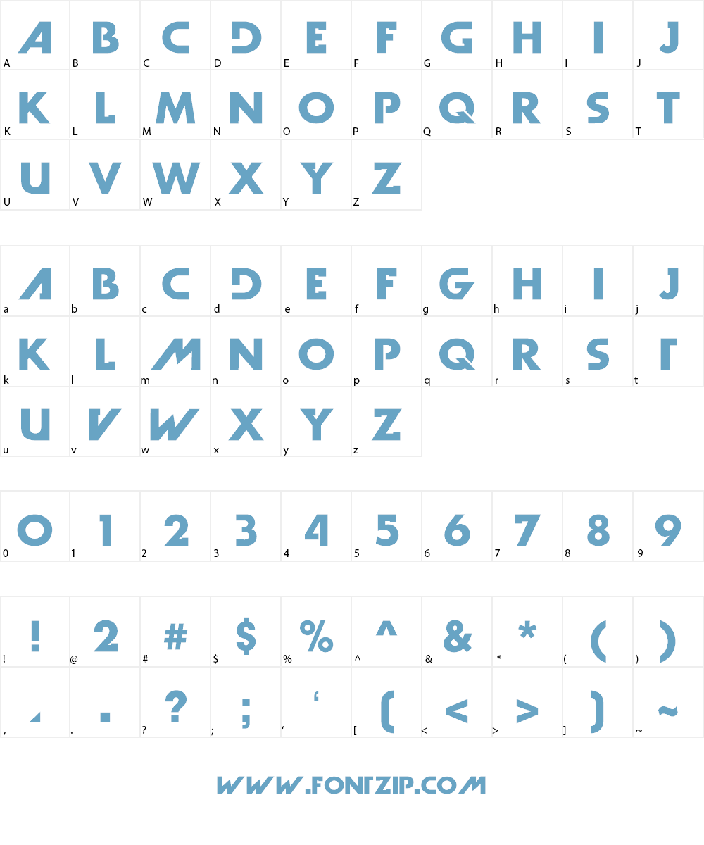 Dark Moon Font Character